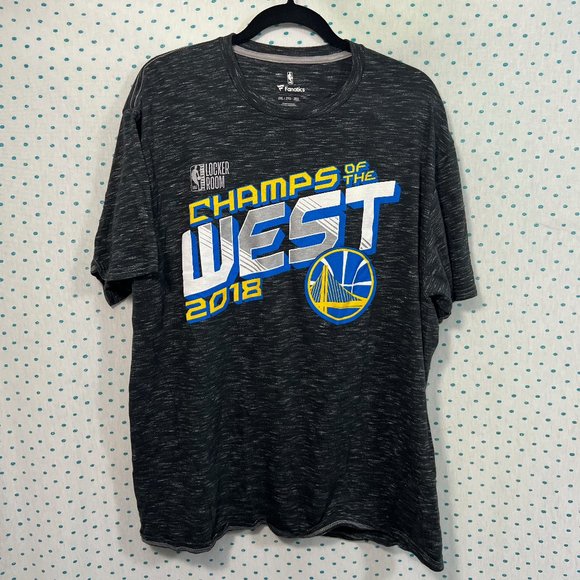 Fanatics Golden State Warriors 2018 Western Champions Short Sleeve T-Shirt - Picture 1 of 4